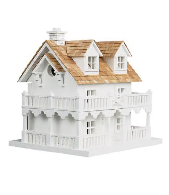 CC Home Furnishings 11" Fully Functional Elaborate Beach Home Inspired Outdoor Garden Birdhouse