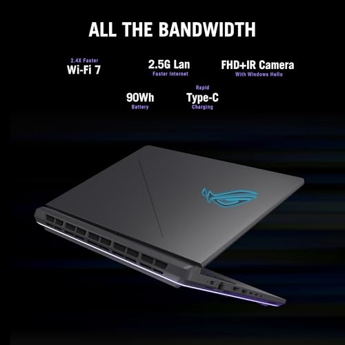 ASUS ROG Strix G16 (2025) Gaming Laptop, 16” FHD+ 16:10 165Hz/3ms Display, NVIDIA® GeForce RTX™ 5060 Laptop GPU, Intel® Core™ i7 Processor 14650HX