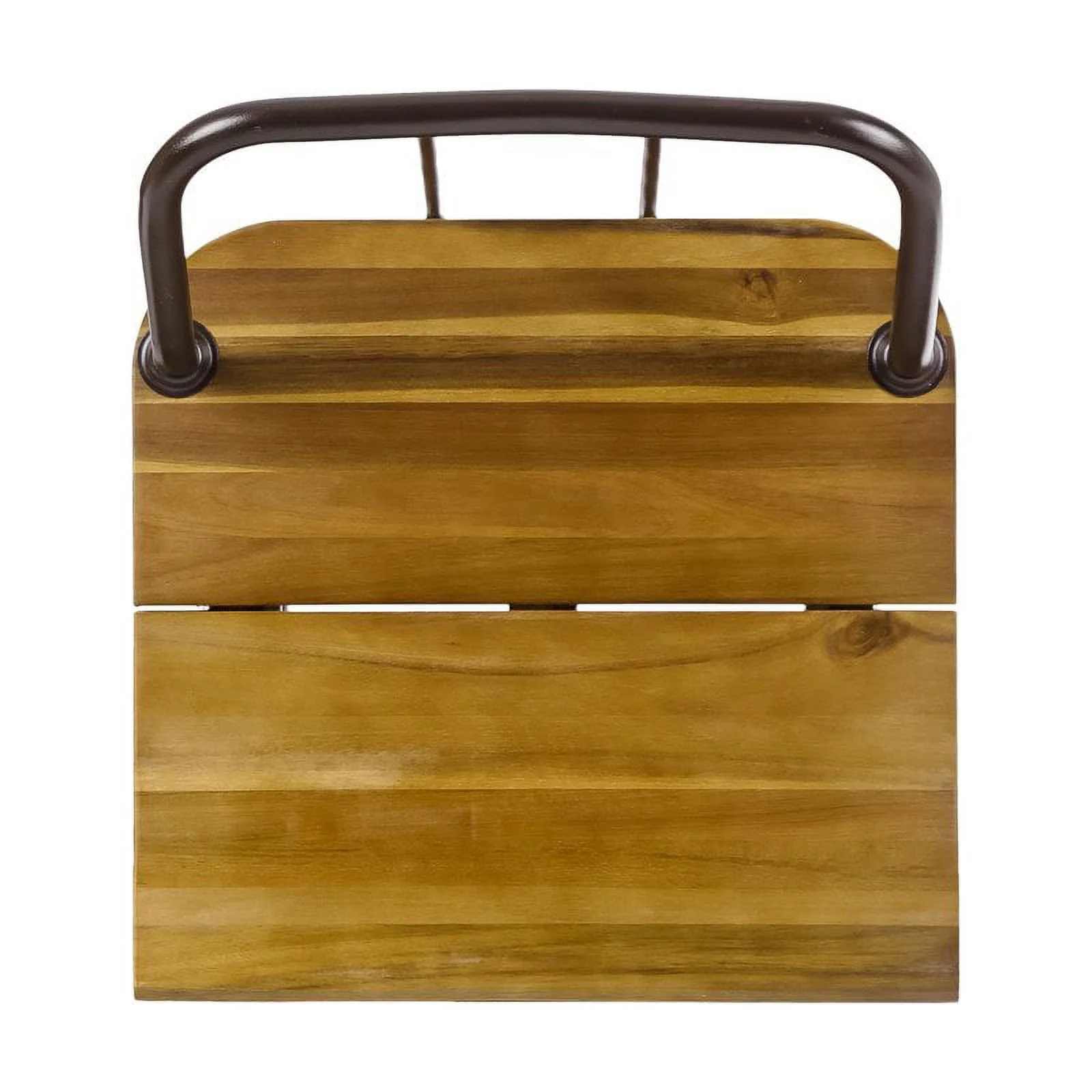 Noble House Denali Outdoor Teaked Acacia Wood Bar Set with Metal Iron Frame