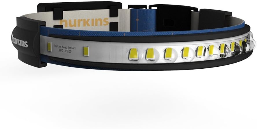 hurkins Orbit, 180˚ Wide Angle 1000 Lumens Rechargeable Waterproof LED Headlamp. Great for Camping, Hunting, Runners, Hiking, Outdoors, Fishing