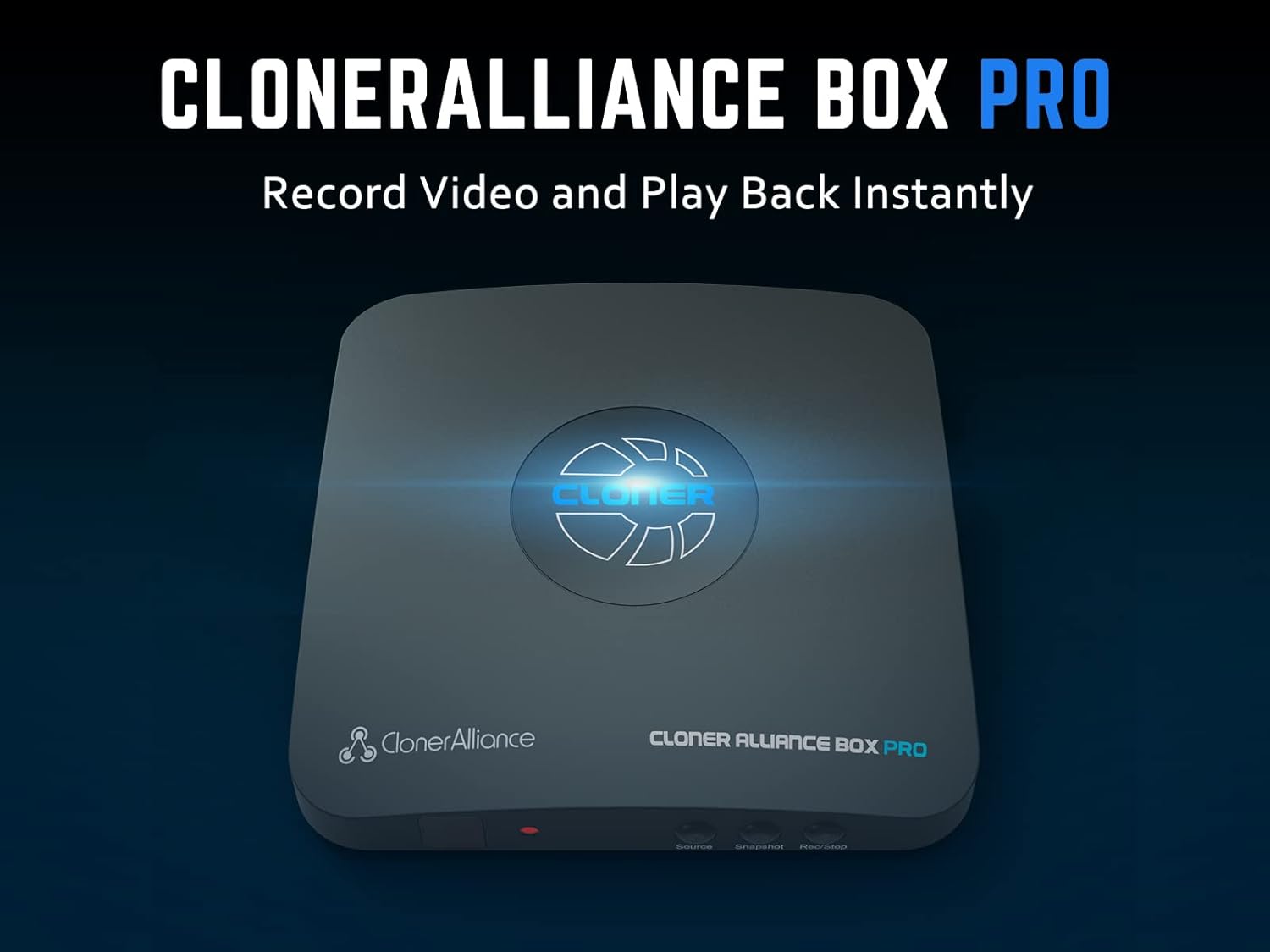 ClonerAlliance Box Pro, Capture 1080p@60fps HDMI Videos/Games and Play Back Instantly with The Remote Control, Schedule Recording