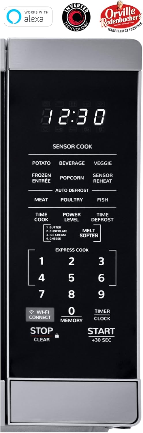 SHARP Countertop Microwave Oven. Compatible with Alexa. Orville Redenbacher's Certified. Removable 12.4" Carousel Turntable, 1.4 Cubic Feet