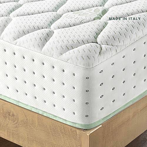 Zinus Italian Made 12 Olive Oil Pocket Spring Hybrid Mattress, Full