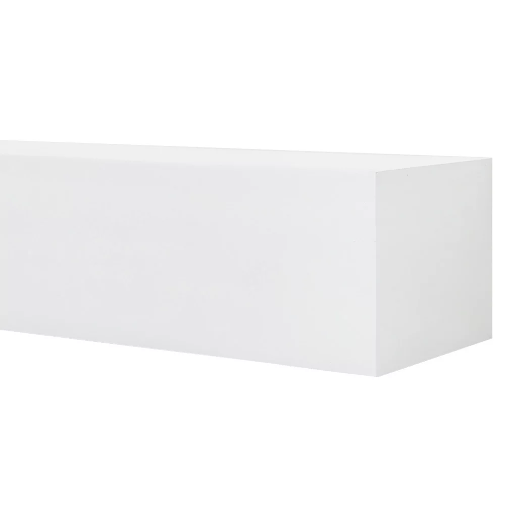 Modern Ember Boone 48 inch Floating Wood Fireplace Mantel Shelf - Unfinished