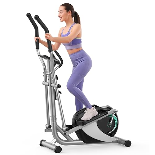 Elliptical Exercise Machine, Dripex Magnetic Elliptical Machine for Home, Hyper-Quiet Elliptical Training Machines w/ 6KG Flywheel