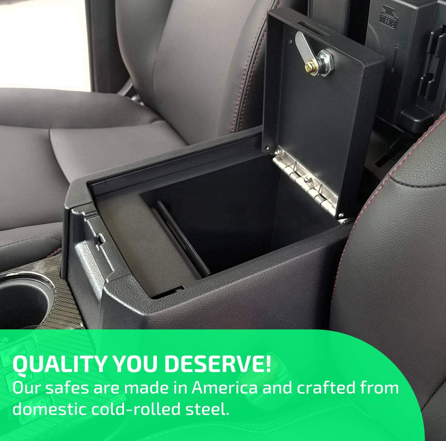 Lock'er Down Console, LD2078, Keep Personal Items Secure and Organized in Car, Car Safe Compatible With 2019 Dodge Ram