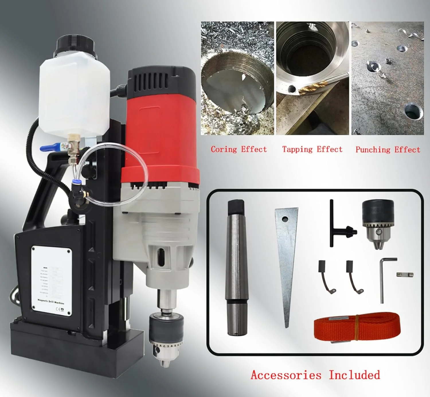 Portable Multi-functional Tapping integrated type Magnetic Drill Base Twist Drilling Machine 1400W