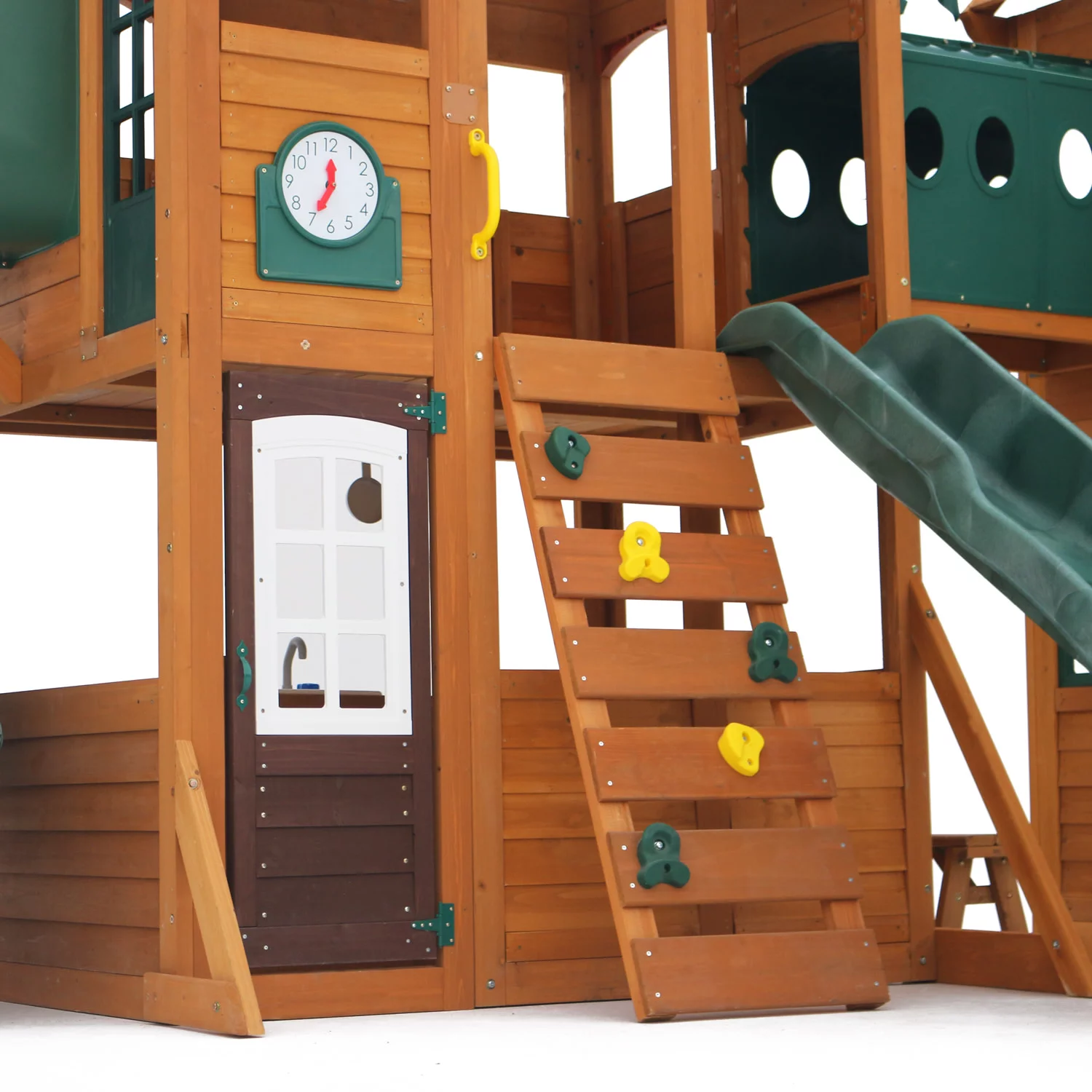 Paramount Wooden Swing Set / Playset with Tunnel, Slides and Kitchens