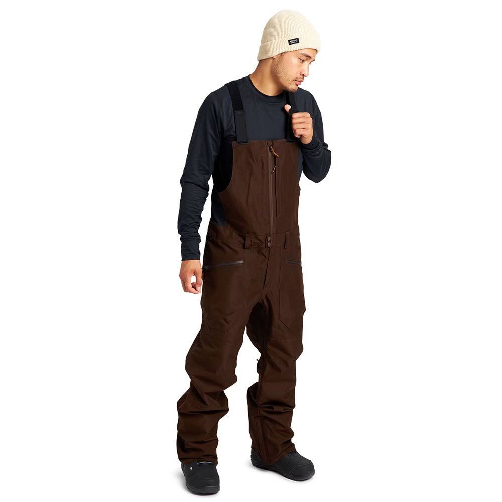 Burton Reserve GORE-TEX Bib Pant - Men&s Seal Brown, L