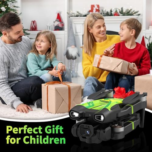 M18LCD Drone with 1080P Camera 45&deg; Adjustable Lens Brushless Motor Rechargeable LCD Remote Foldable RC Quadcopter for Beginners