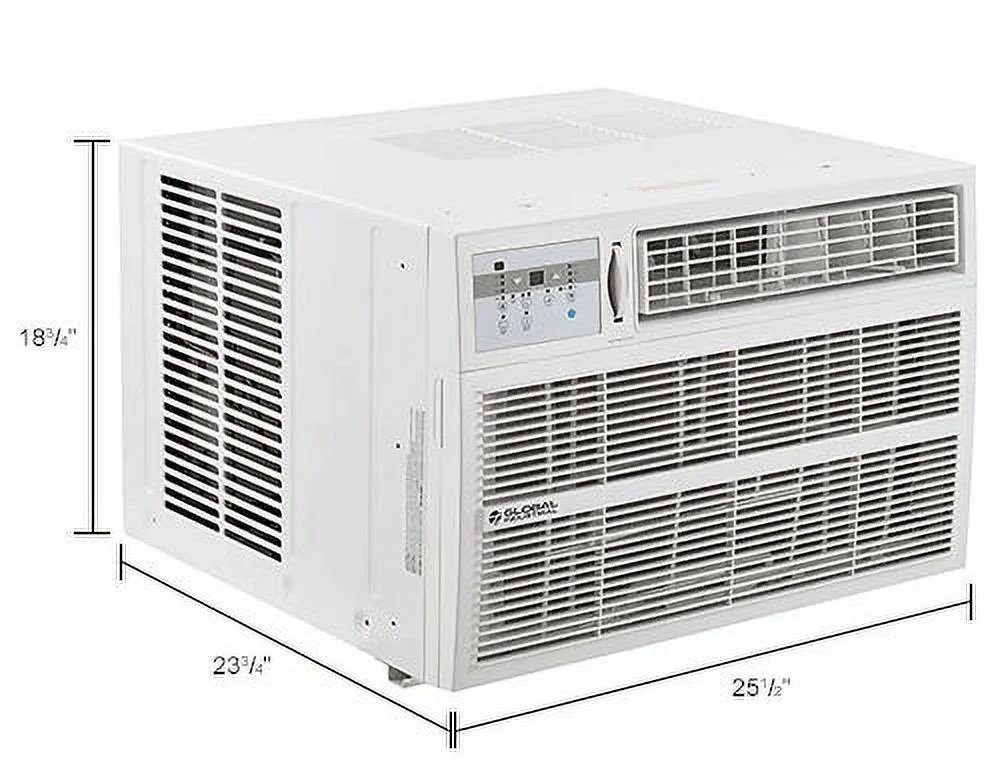 Window Air Conditioner with Heat, 25,000 BTU Cool, 208/230V