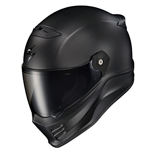 ScorpionEXO Covert FX Full Face Adult Motorcycle Helmet Street Fighter Style with Bluetooth Ready Speaker Pockets DOT ECE 22.06 Approved Unisex