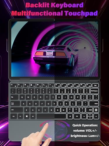 11" Convertible 2-in-1 Touchscreen Laptop, in tel N100,16GB RAM,1T SSD,FHD 1920 * 1200 IPS,Win 11 Pro PC,Backlit Keyboard, WiFi,USB-C,HDMI