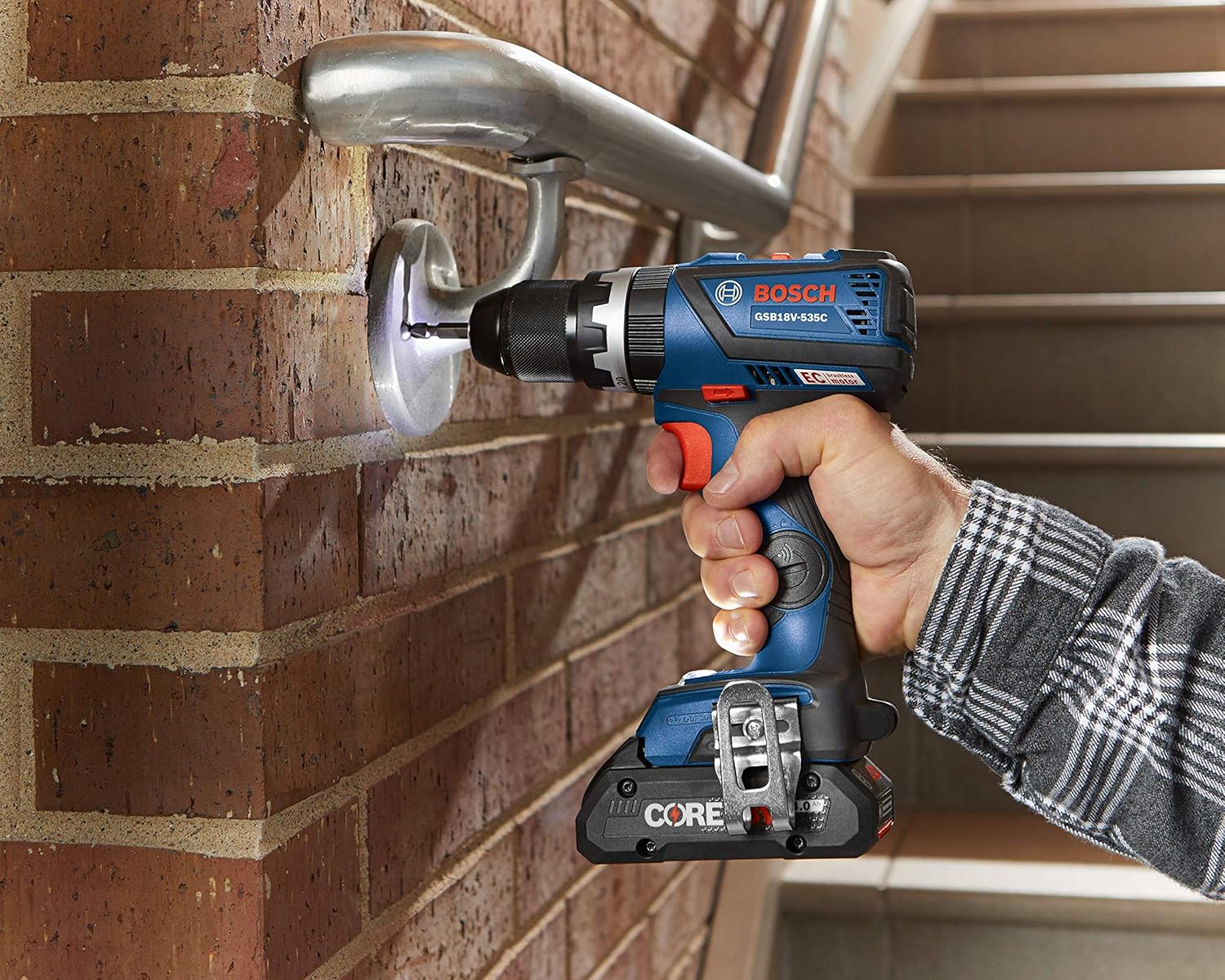 BOSCH GXL18V-251B25 18V 2-Tool Combo Kit with 1/4 In. and 1/2 In. Two-In-One Impact Driver