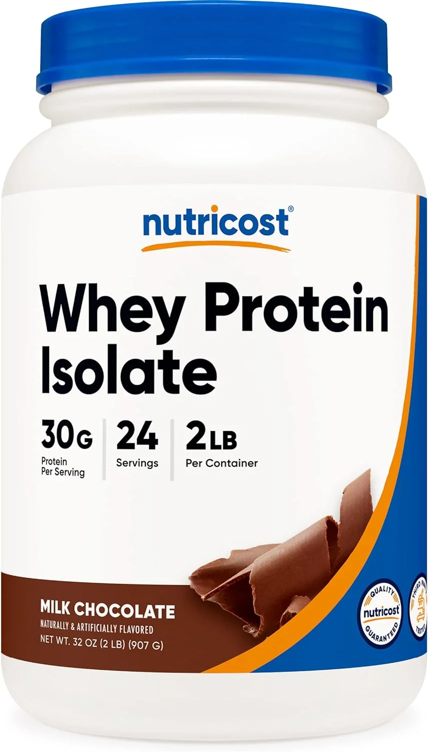 Nutricost Whey Protein Isolate Milk Chocolate - 2 lbs - Curated Treasures Market