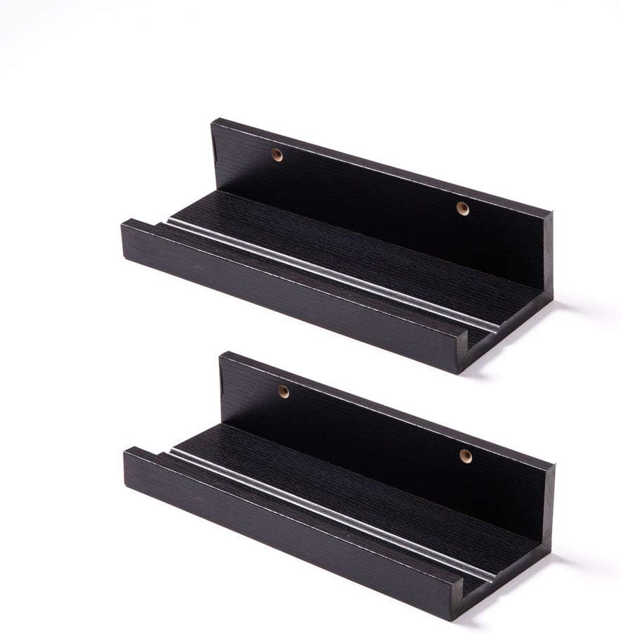 Muzilife Floating Picture Ledge Display Shelves Decorative Wall Mounted Shelf Home Decor (45.3 Inches Length, Set of 2, White) Pack of 2