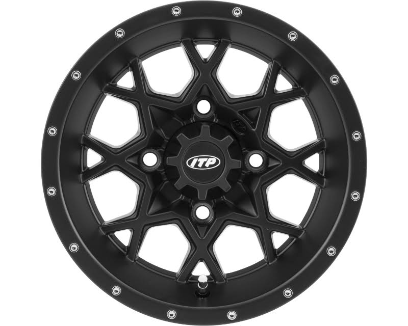 Itp 1528644536B Hurricane Wheel 15x7 4x156 4+3 Matte Black
