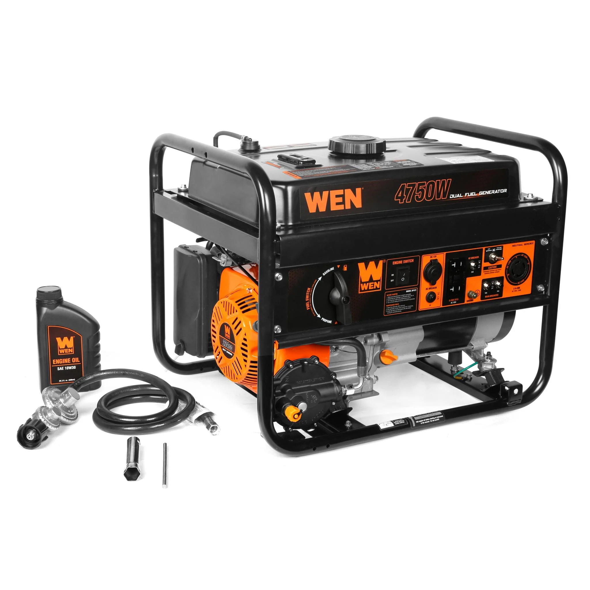 WEN 4750-Watt 120-Volt/240-Volt Dual Fuel Portable Generator
