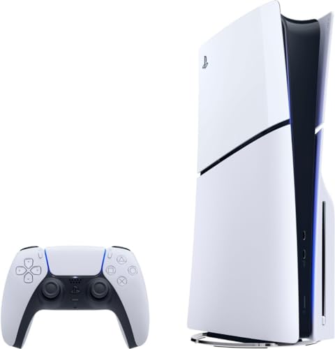 2023 New PlayStation 5 Slim Upgraded 2TB Disc Edition Console, Controller and Controller Charger - White