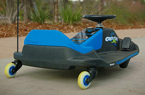 Razor Crazy Cart Shift for Kids Ages 6+ (Low) 8+ (High) - 12V Electric Drifting Go Kart - High/Low Speed Switch and Simplified Drifting System