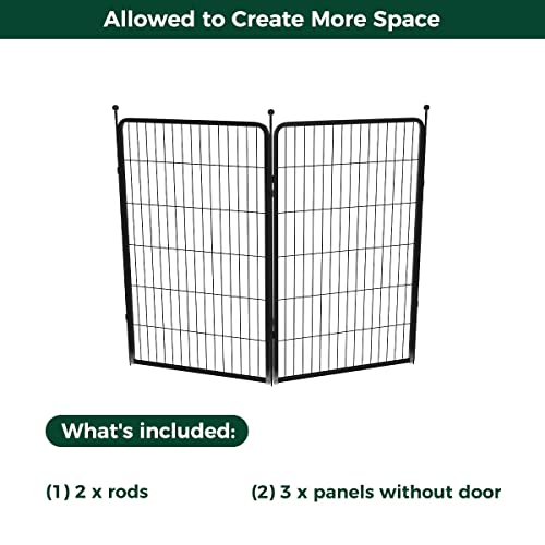 FXW Rollick Dog Playpen for Yard, RV Camping, 32 inch 16 Panels for Small and Medium Dogs│Patented