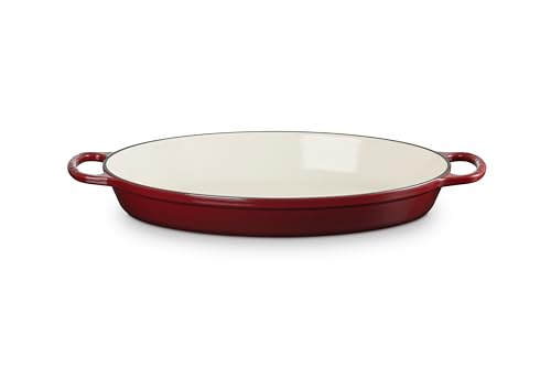 Le Creuset Enameled Cast Iron Signature Oval Baker, 3qt. Sea Salt