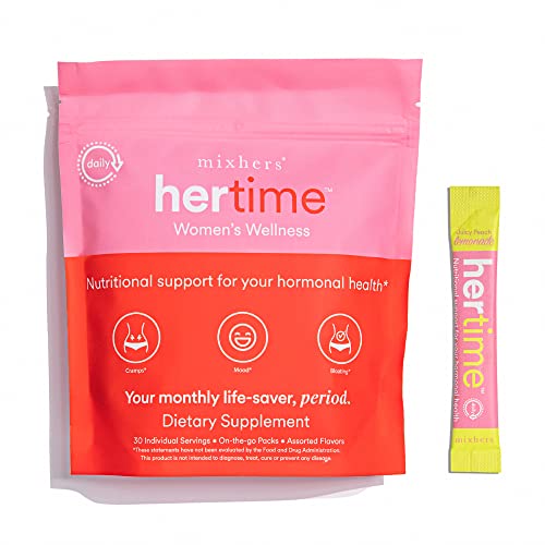 MIXHERS Hertime - Hormone Balance for Women - PMS & Menstrual Relief - with Minerals, Peony Roots, Siberian Ginseng & More - Supplement for Women
