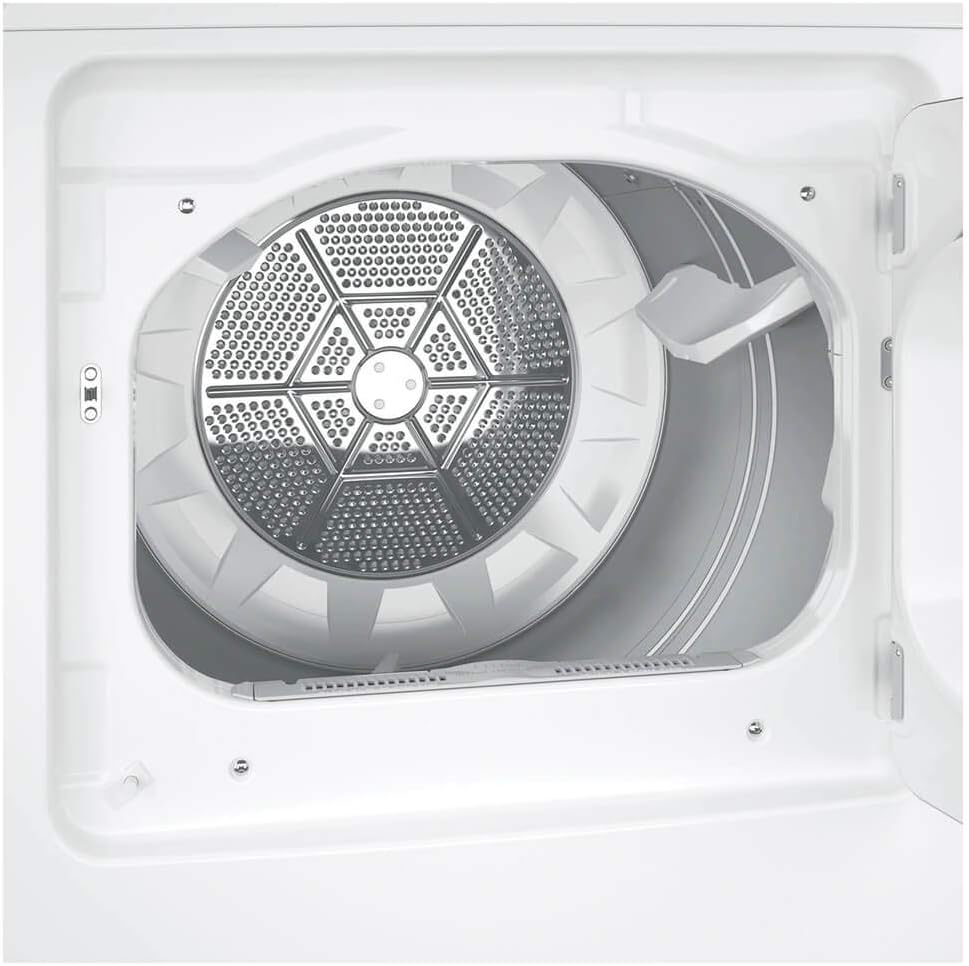 GE GTX22EASKWW 6.2 Cu. Ft. Capacity Aluminized Alloy Drum Electric Dryer