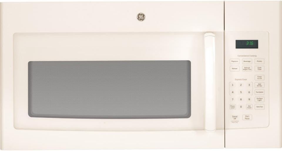 GE JVM3160DFCC 1.6 Cu. Ft. Over-The-Range Microwave Oven, Bisque, 1000 Watts-1029481, beige