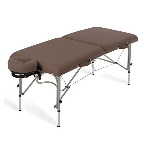 EARTHLITE Portable Massage Table LUNA - Ultra-Lightweight, Patented Aluminum Reiki Frame incl. Flex-Rest Face Cradle & Carry Case (29lb)