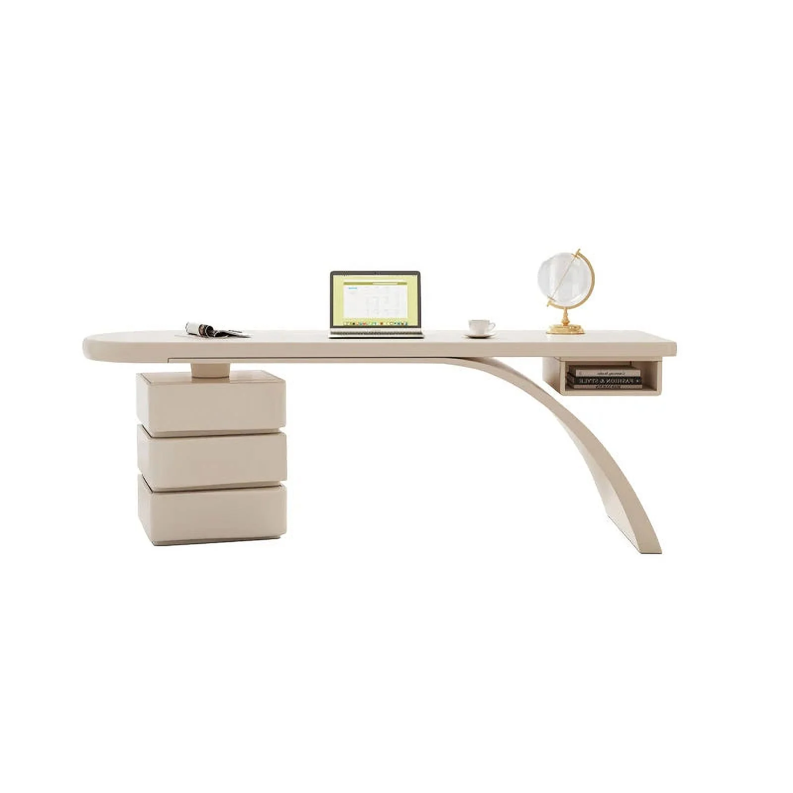 French Cream Style Desk Home Designers Light Luxury Modern Furniture Simple Writing Women Solid Wood Internet Famous Office Desk
