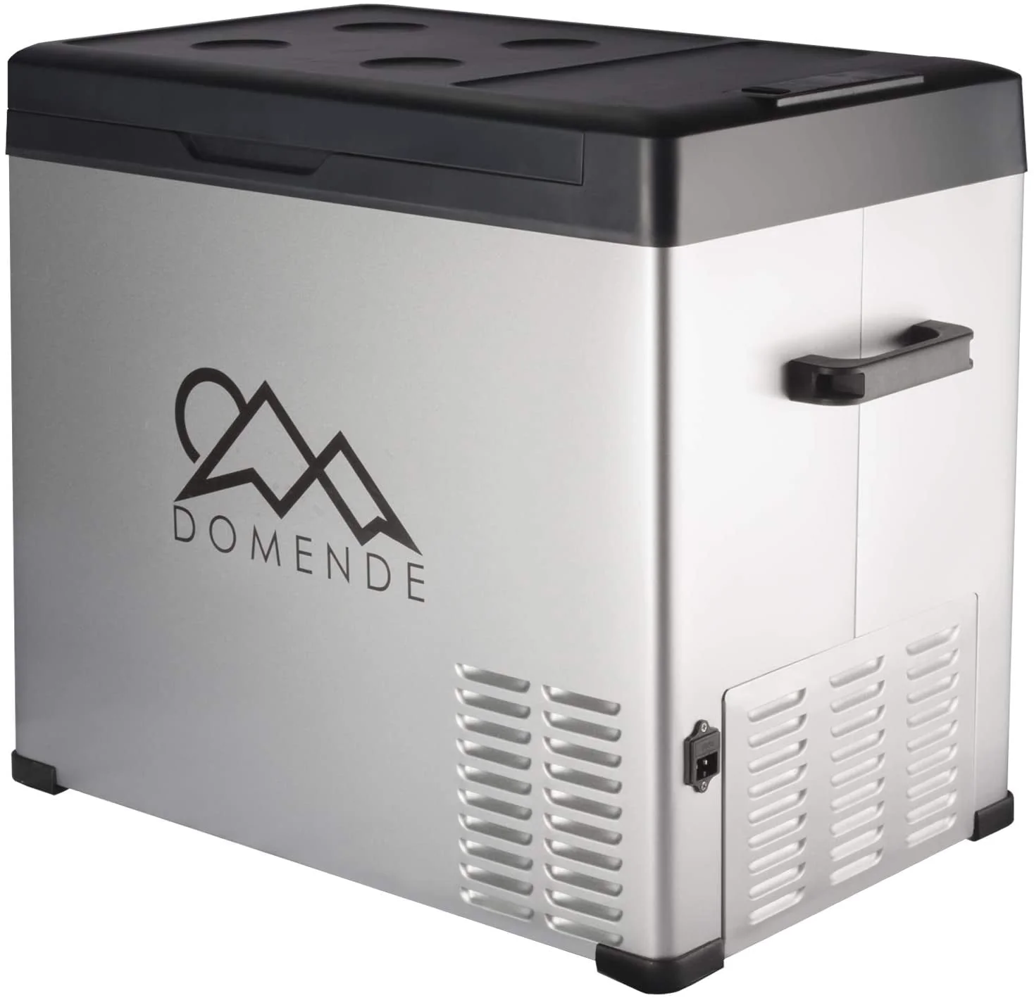 Domende 12 volt Refrigerator Freezer Compact Car Fridge 54qt Compressor Cooler for Truck,RV,Boat,Van Outdoor and Home use 12/24V DC and 100-240 AC