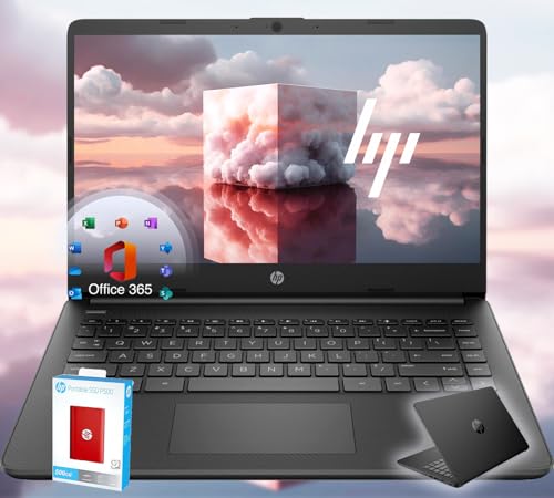 HP 14 Ultrabook • Intel 4-Core CPU • Back to School Limited Edition with Microsoft 365 • 32GB RAM • 1600GB Storage (64GB OnBoard withHP 512GB P500