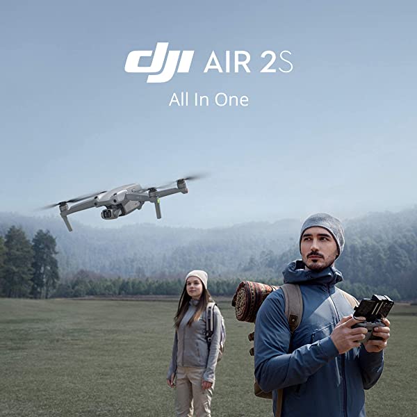 DJI Air 2S - Drone Quadcopter UAV with 3-Axis Gimbal Camera, 5.4K Video, 1-Inch CMOS Sensor, 4 Directions of Obstacle Sensing, 31-Min Flight Time