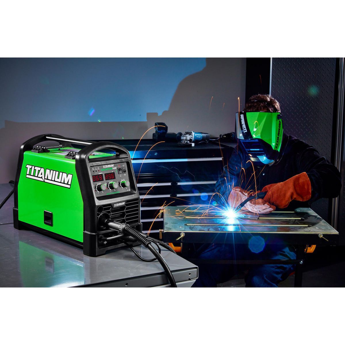 TITANIUM UNLIMITED 140 Professional Multiprocess Welder with 120V Input