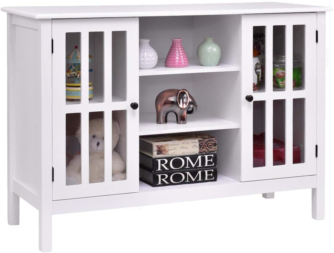 Custpromo 45 TV Stand Console Storage Cabinet