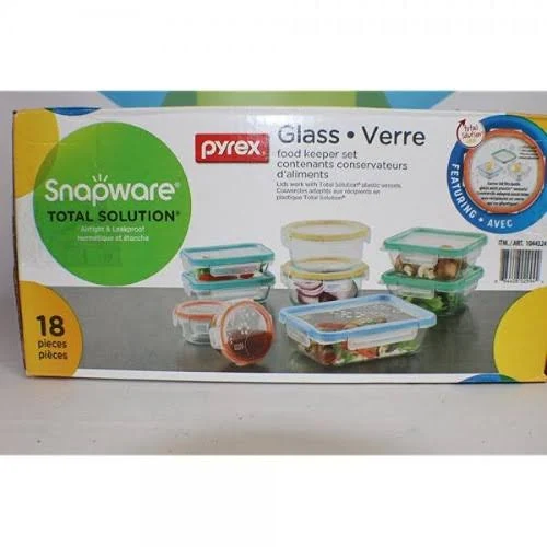 Snapware Pyrex Glass Food Storage Set - 18 count
