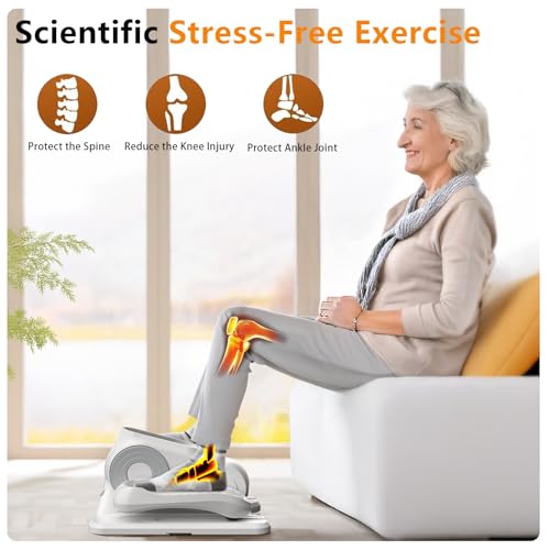 Under Desk Exercise Machine, Electric Leg Exerciser As Seen On TV, 12 Speed Foot Exerciser While Sitting for Seniors