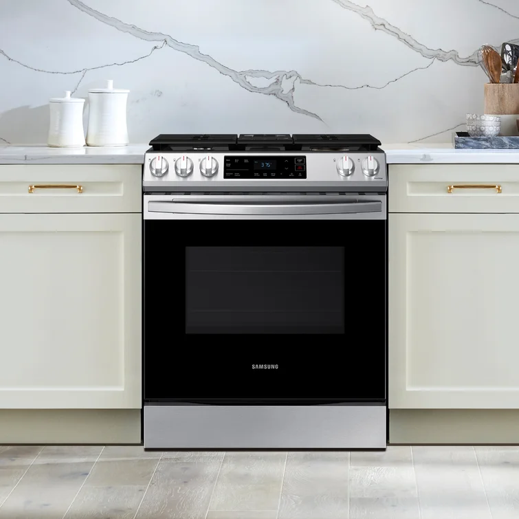 Smart Kitchen Range 30" 6 cu. ft. Smart Slide-In Gas Range