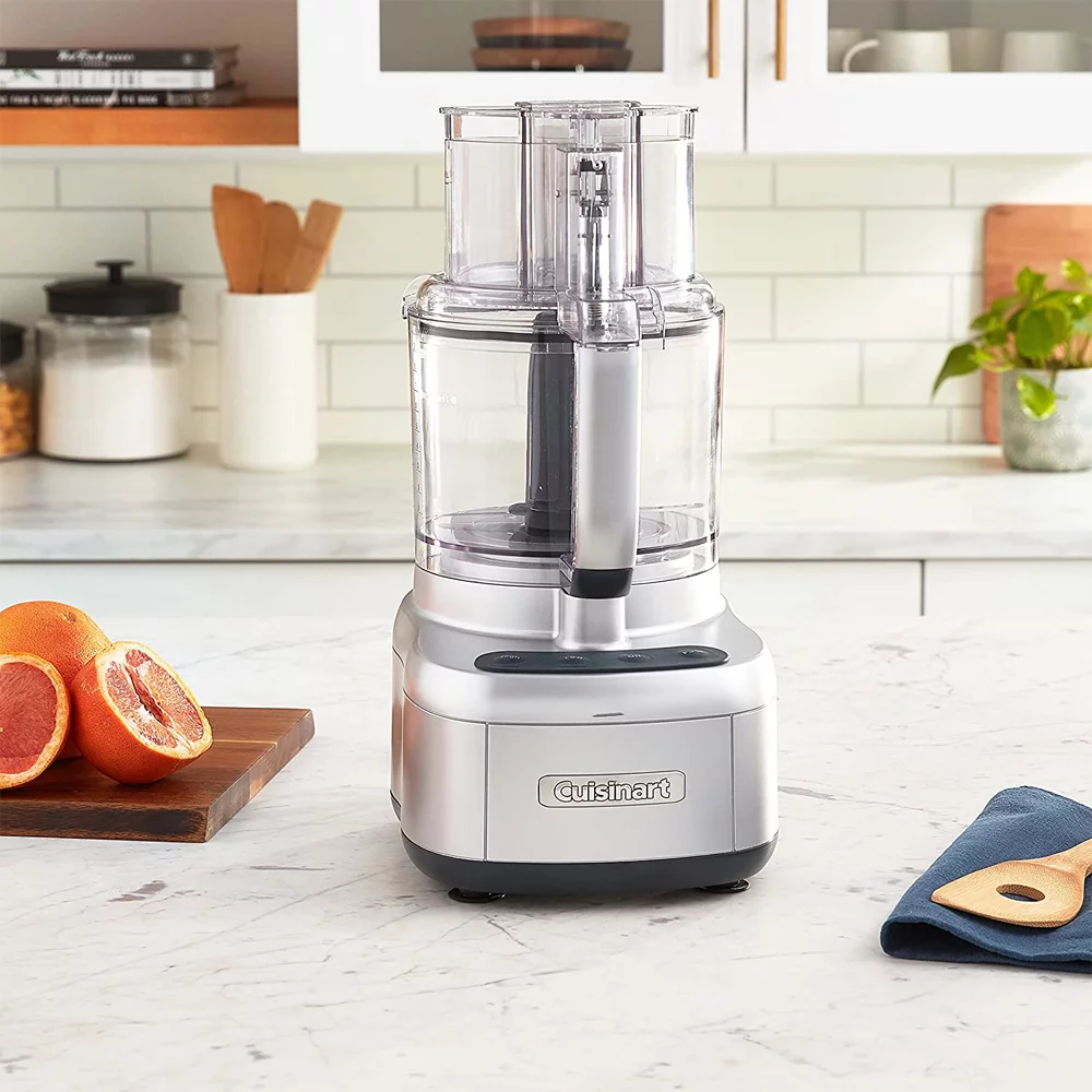 Cuisinart FP-11SV Elemental 11 Cup Food Processor, Silver Bundle with Deco Chef Gourmet 12 Piece Stainless Steel Knife Set with Storage Block