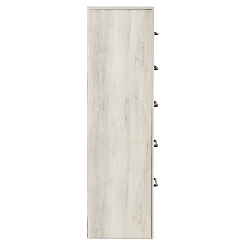 Signature Design by Ashley Cambeck 5 Drawer Chest in Whitewash