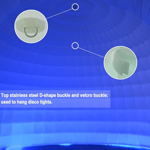 SAYOK Outdoor Portable Inflatable Igloo Dome Tent with Led Light for Party Wedding Event Camping
