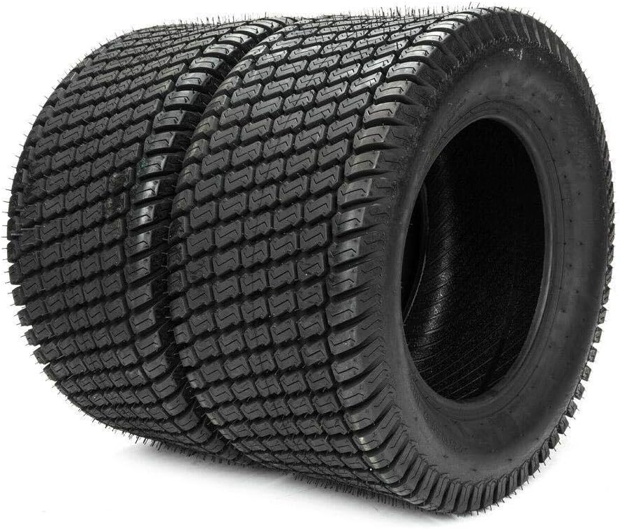 Set of 2 15x6.00-6 15x6x6 Lawn Mower Cart Turf Tires 4PR Load Range B Pack of 2