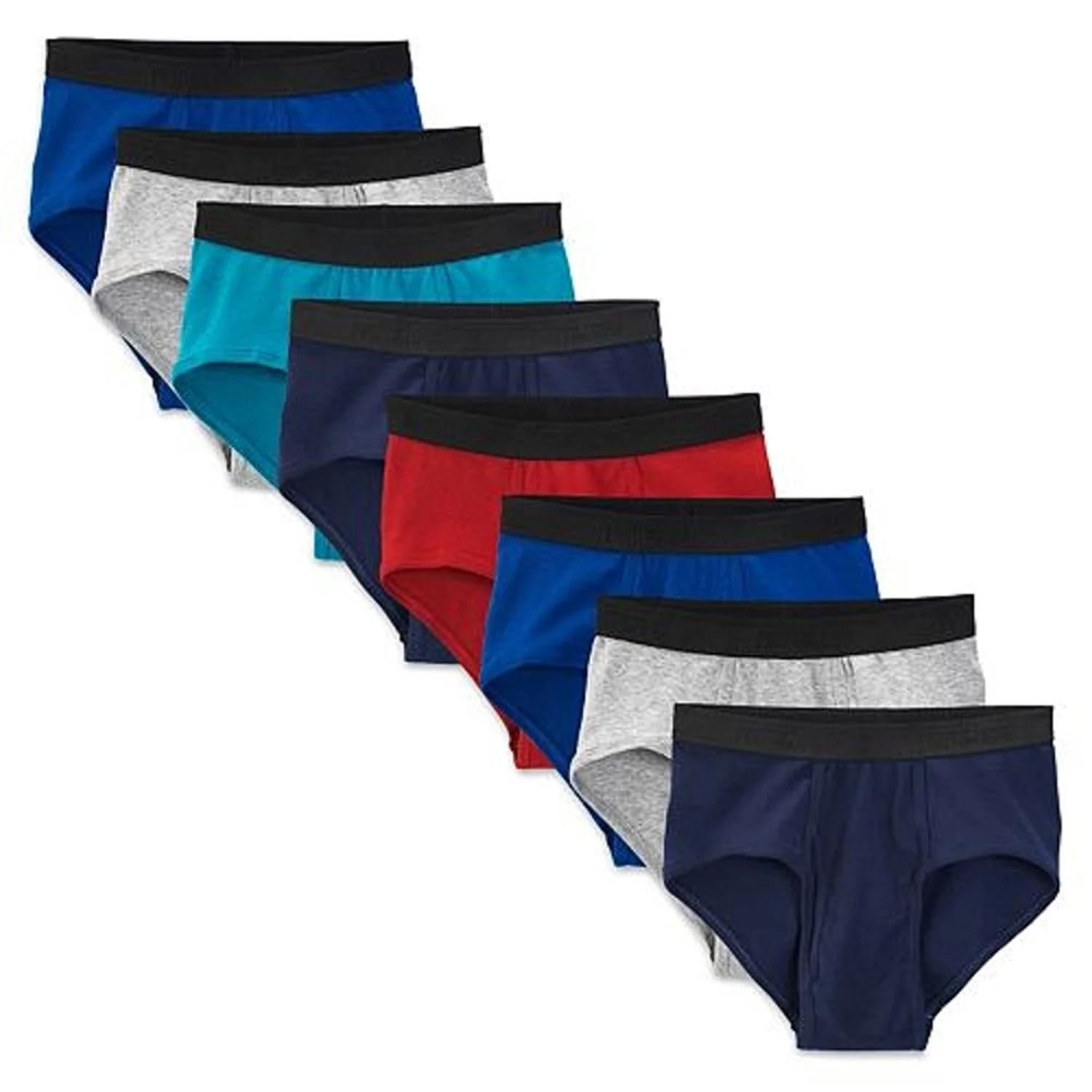 Fruit of the Loom Men's Assorted Cotton Fashion Briefs 8-Pack (Large (36-38")) - Curated Treasures Market