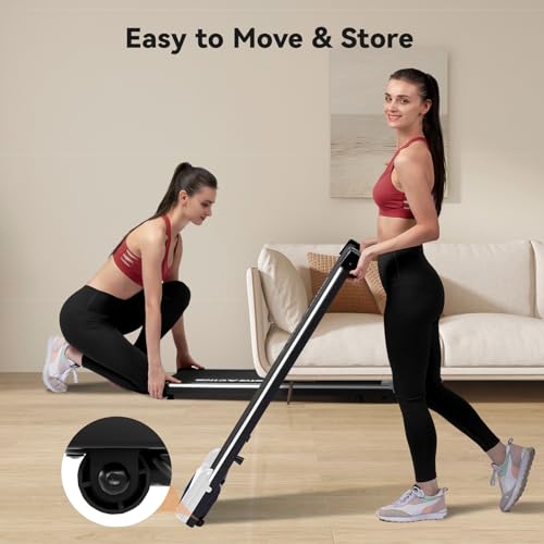 GORISE Walking Pad, Under Desk Treadmills for Home, Walking Pad with Incline, Treadmills with Remote Control APP LED Display