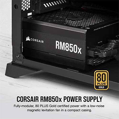 CORSAIR RM1000x Shift Fully Modular ATX Power Supply - 80 Plus Gold - ATX 3.0 - PCIe 5.0 - Zero RPM - Modular Side Interface - White