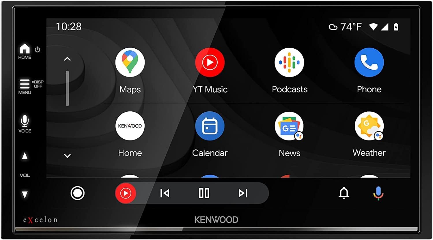 KENWOOD DMX709S eXcelon 6.95-Inch Capacitive Touch Screen, Car Stereo, CarPlay and Android Auto, Bluetooth, AM/FM HD Radio, MP3 Player, USB Port