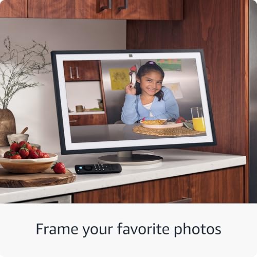Amazon Echo Show 15 (newest model), Full HD 15.6 kitchen hub for home organization, with built-in Fire TV and Alexa