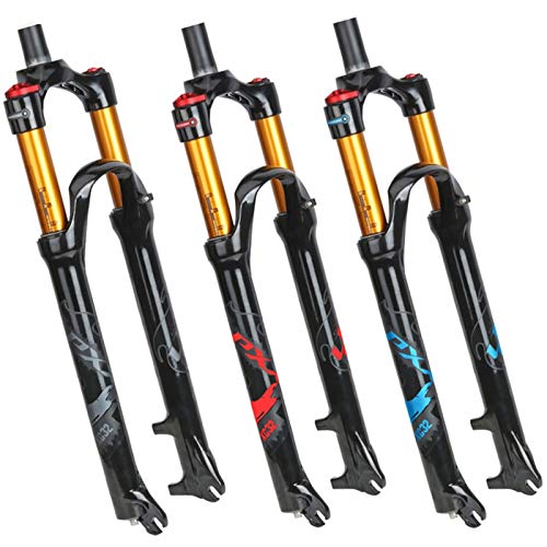 AREOEV 27.5in Front Suspension Forks,Manual Lockout/Remote Lockout Air Fork Suspension Mountain Bike Bicycle