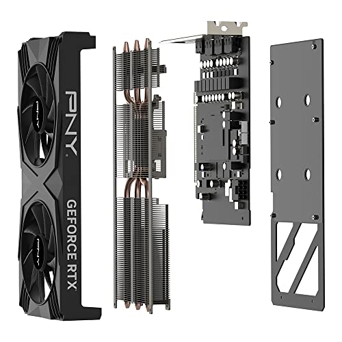 PNY GeForce RTX&trade; 4060 Ti 8GB Verto&trade; OC Dual Fan Graphics Card DLSS 3 (128-bit, PCIe 4.0, GDDR6, HDMI/DisplayPort, Supports 4k, 2 Slot)